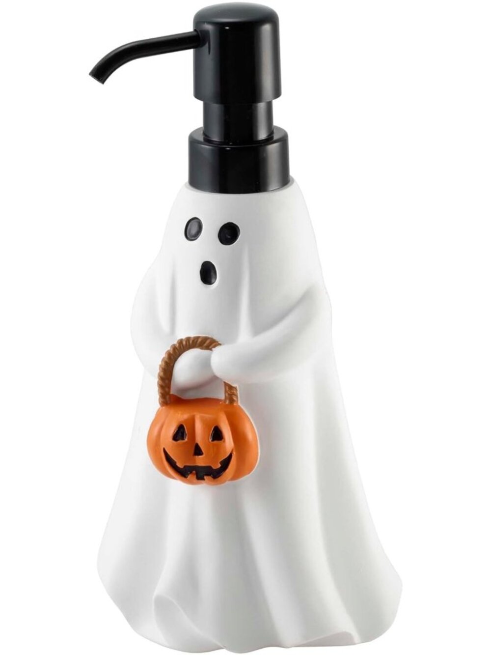 Hand Painted Ghost Soap Dispenser & Lotion Pump for Bathroom or Kitchen Decor